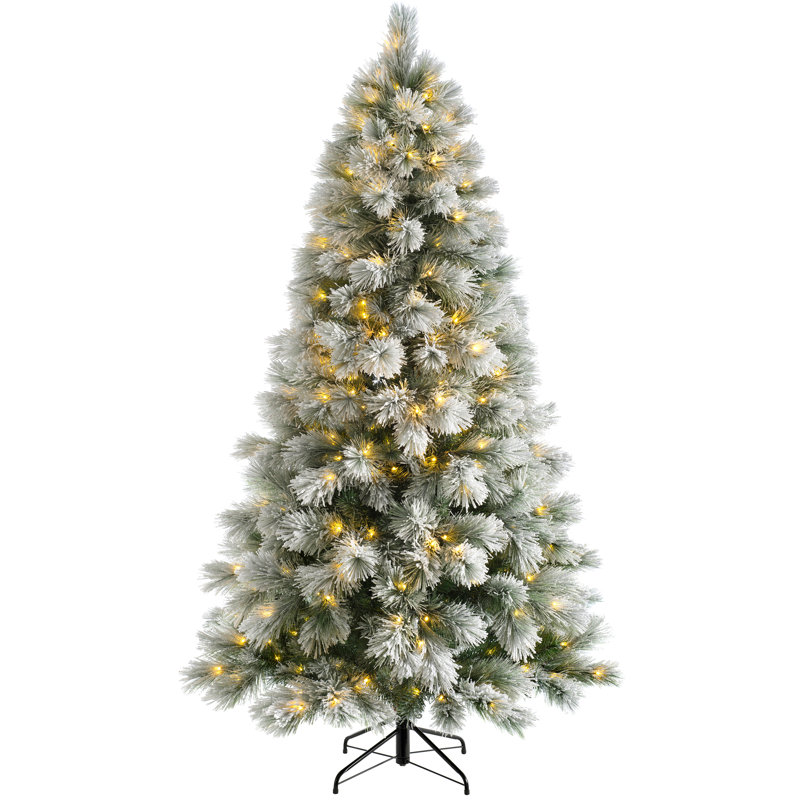The Seasonal Aisle 6ft Snow Flocked Pine Artificial Christmas Tree with